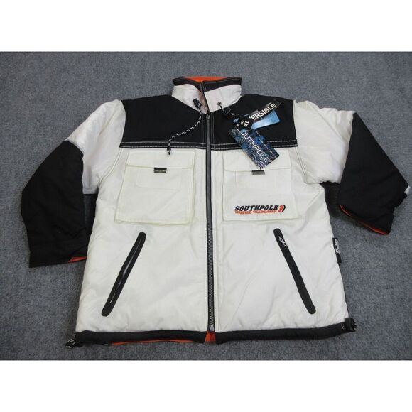 South Pole Other - VINTAGE Southpole Jacket Mens Extra Large White‎ Reversible Y2K Puffer Coat NEW